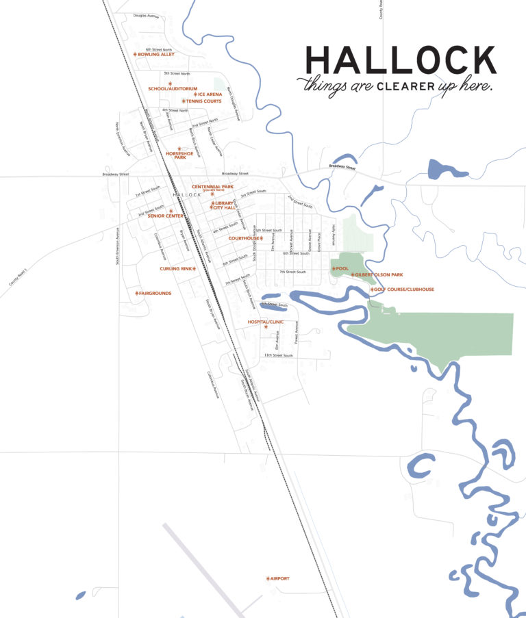 Maps City of Hallock